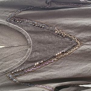 Free People lace embroidery beadwork tunic S